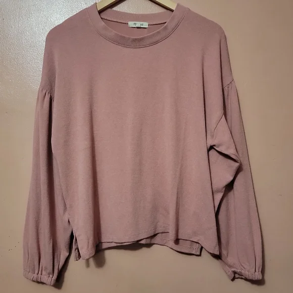 Madewell Dusty Rose Pullover Sweater Size Medium EUC - Picture 3 of 8